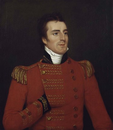 Framed Arthur Wellesley, Duke of Wellington, as a Major General in 1804 Print