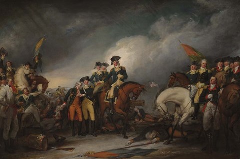 Framed Capture of the Hessians at Trenton, December 26, 1776 Print