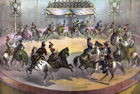 Framed Circus Grand Finale, circa 1872 Print