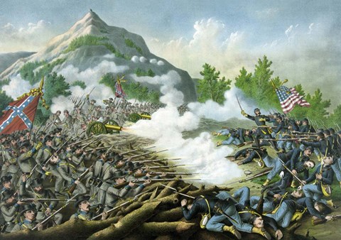 Framed Battle of Kennesaw Mountain, June 27, 1864 Print
