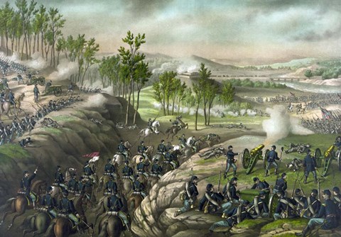 Framed Battle of Resaca, May 13-16, 1864 Print