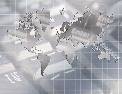 Framed Technology Composition Print