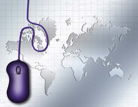 Framed Technology Composition Print