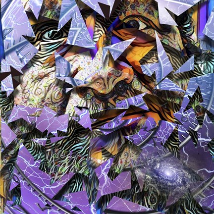 Framed Man&#39;s Face Print