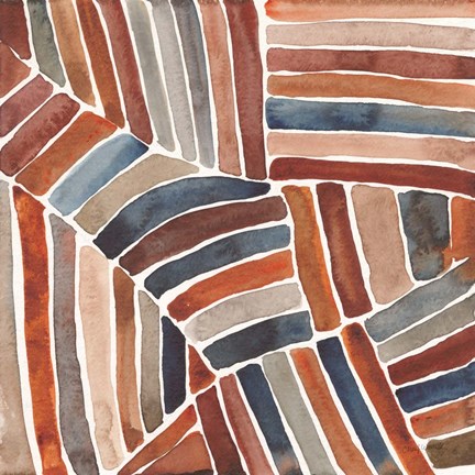 Framed Furrow II Print