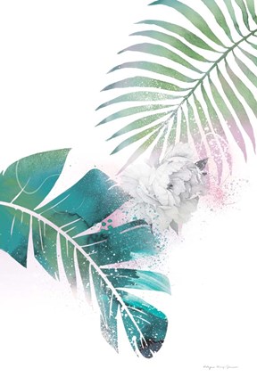 Framed Tropical Floral II Print