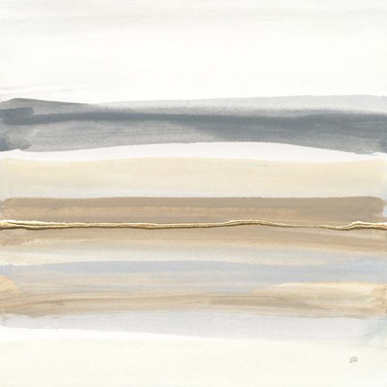 Framed Gray and Sand I Print