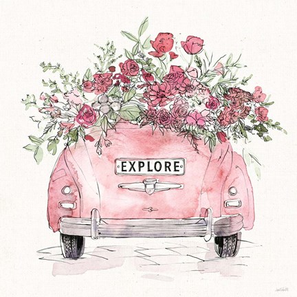 Framed Vintage Travel IV Print