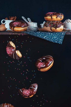 Framed Donuts From The Top Shelf Print