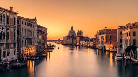 Framed Dawn on Venice Print