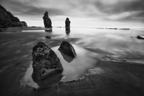 Framed Three Sisters Beach Print