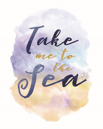 Framed Take Me To The Sea Print
