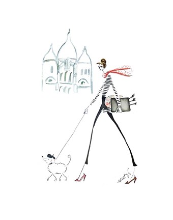 Framed Paris Montmartre Print