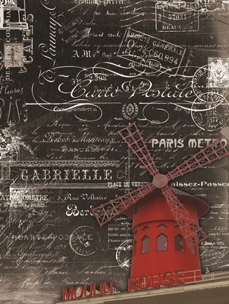 Framed Vintage Paris 2 Print