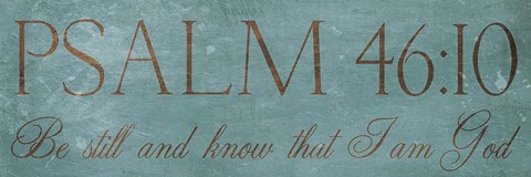 Framed Be Still Print