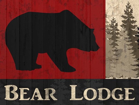 Framed Bear Lodge Print