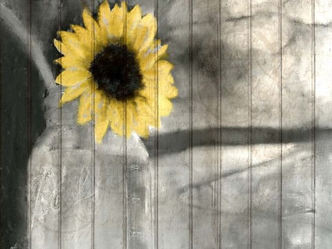 Framed Pop Of Yellow Print