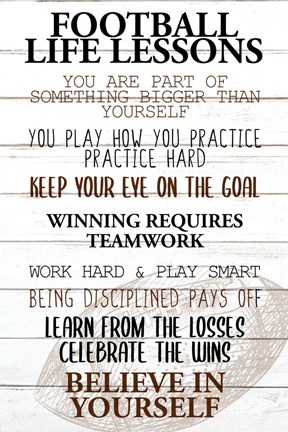 Framed Football Life Print