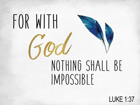 Framed For With God Print