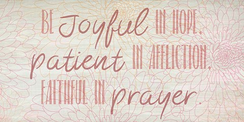 Framed Blooming Pink 5 Horizontal Print