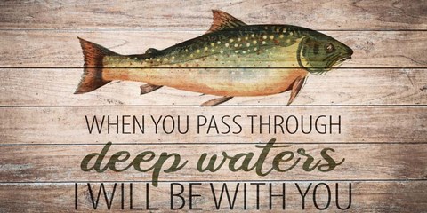 Framed Deep Waters 1 Print