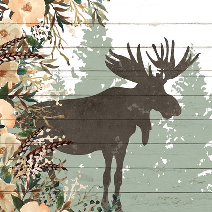 Framed Woodland Floral 1 Print