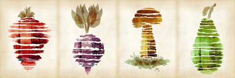 Framed Veggies B Print