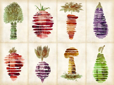 Framed Veggies Print