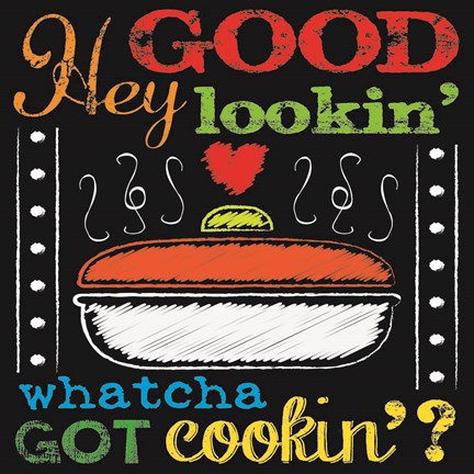 Framed Chalkboard Kitchen Art 3 Print