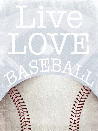 Framed Baseball Love Print