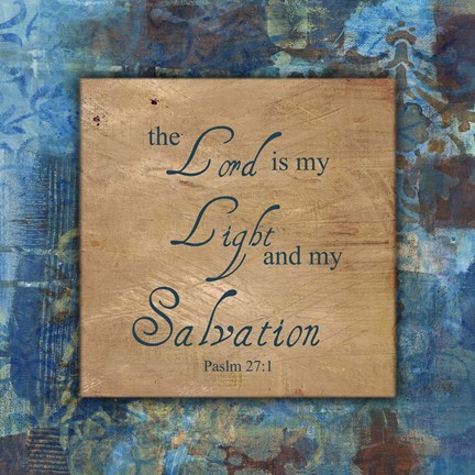 Framed My Salvation Winter Rain Print