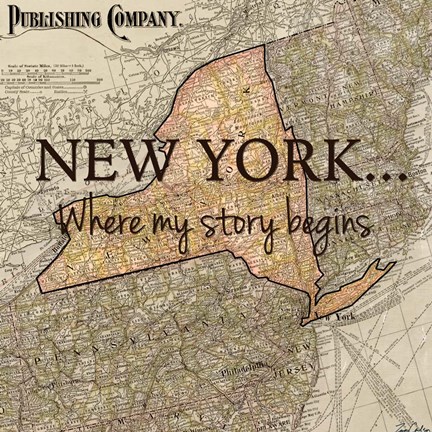 Framed New York My Story Print