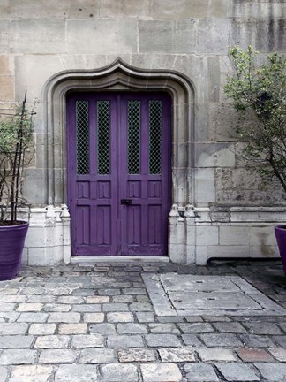 Framed Purple Door 4 Print