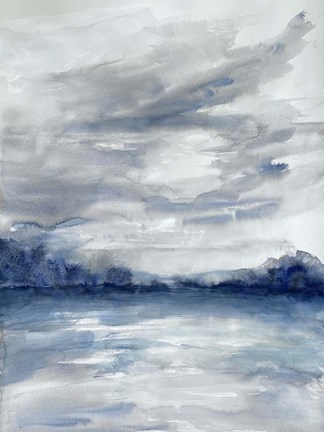 Framed Stormy Shores 1 Print