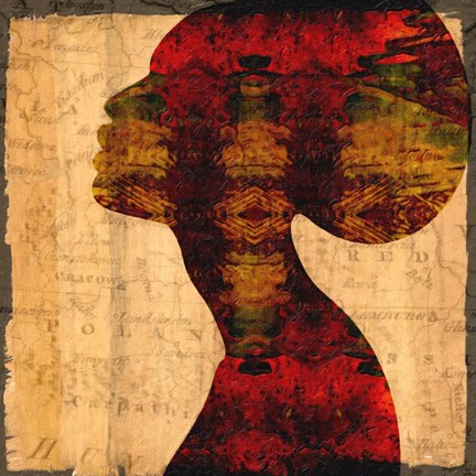 Framed Nubian Queen II Print