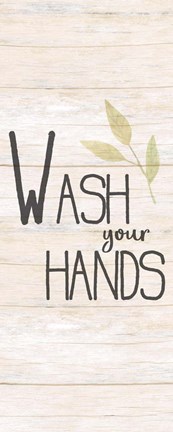 Framed Wash Your Hands Panel Print
