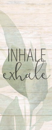 Framed Inhale Exhale Panel Print