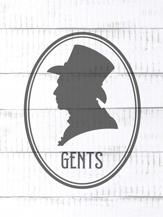 Framed Ladies and Gents 2 Print