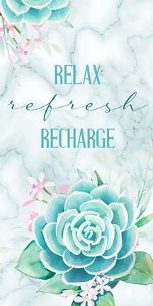 Framed Relax Recharge 1 V2 Print