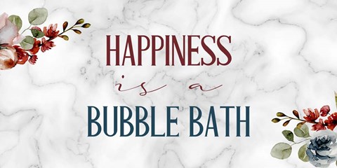 Framed Marble Bath 4 Print