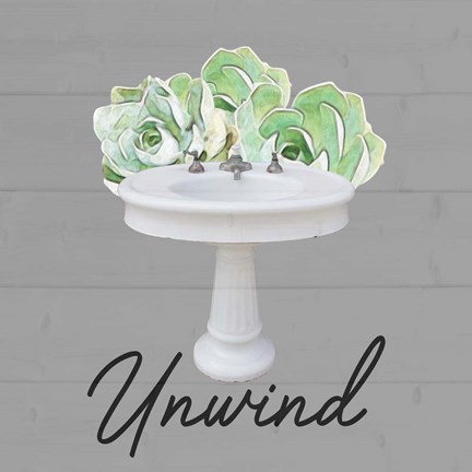 Framed Unwind Succulent Print