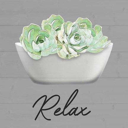 Framed Relaxed Succulent Print