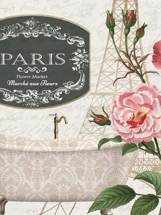 Framed Salle De Bains 1 Print