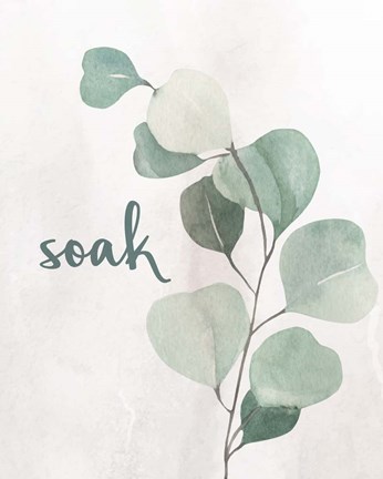 Framed Eucalyptus Bath 2 Print