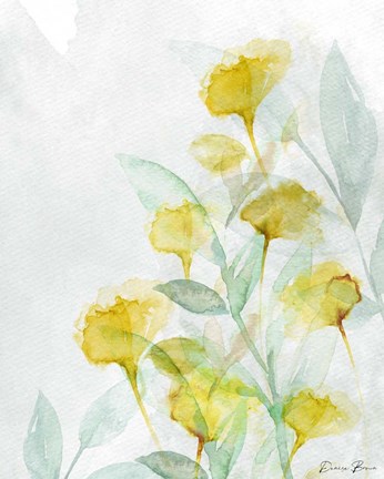 Framed Modern Poppies 2 Print