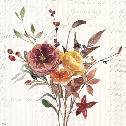 Framed Wild Floral 2 Fall Print