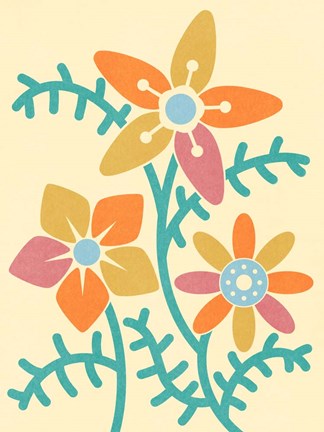 Framed Split Blooms 2 Print