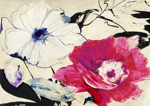 Framed Colorful Composition II Print