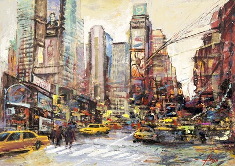 Framed Mattino su Manhattan Print