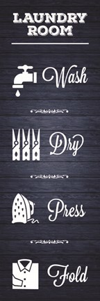 Framed Laundry Natural Print